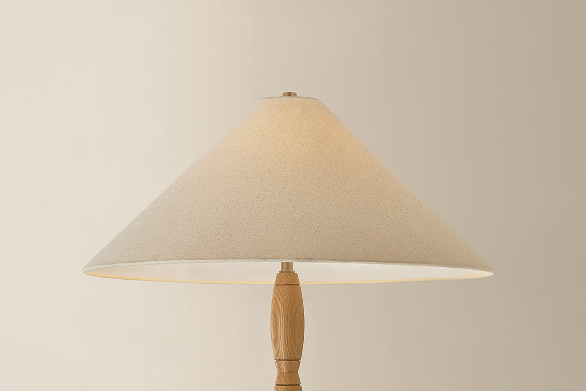 Troy Parrish Floor Lamp Patina Brass Detail 1