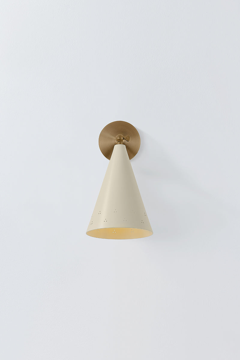 Hudson Valley Pawley Wall Sconce Historic Bronze / Soft Sand detail view 3