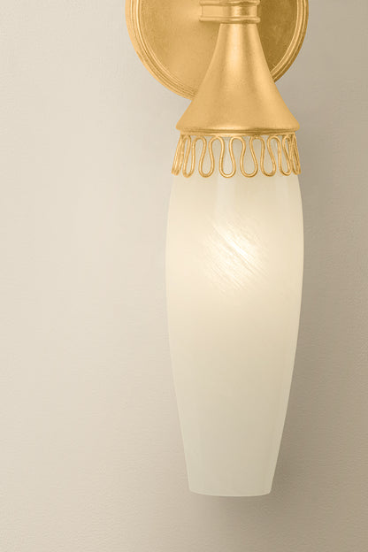 Hudson Valley Pennebrook 2-Light Wall Sconce Vintage Gold Leaf detail view 6
