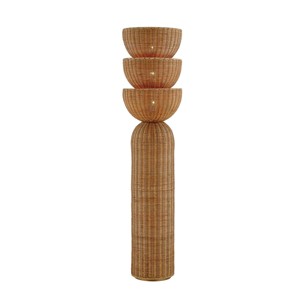 Troy Rian Floor Lamp Patina Brass
