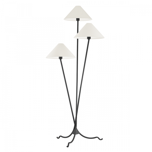 Troy Cedar Floor Lamp Forged Iron