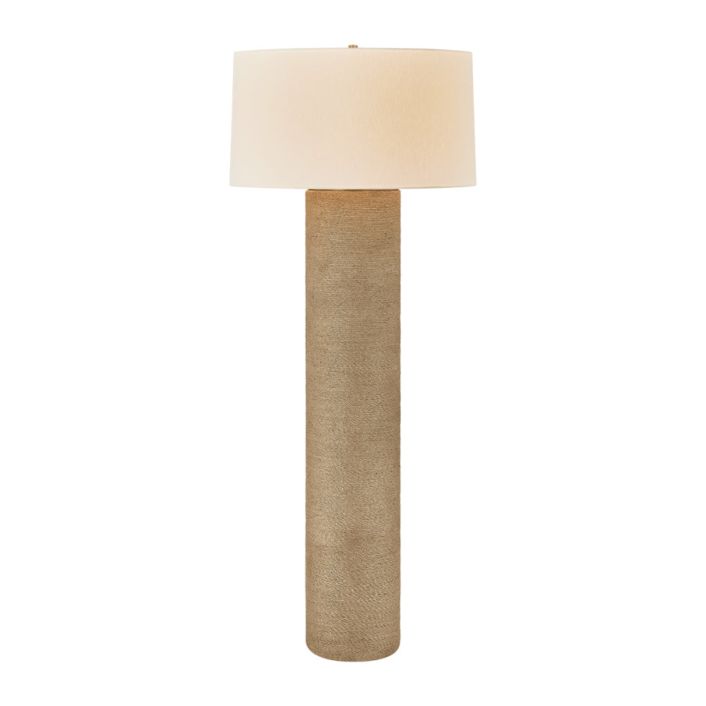 Troy Roan Floor Lamp Patina Brass