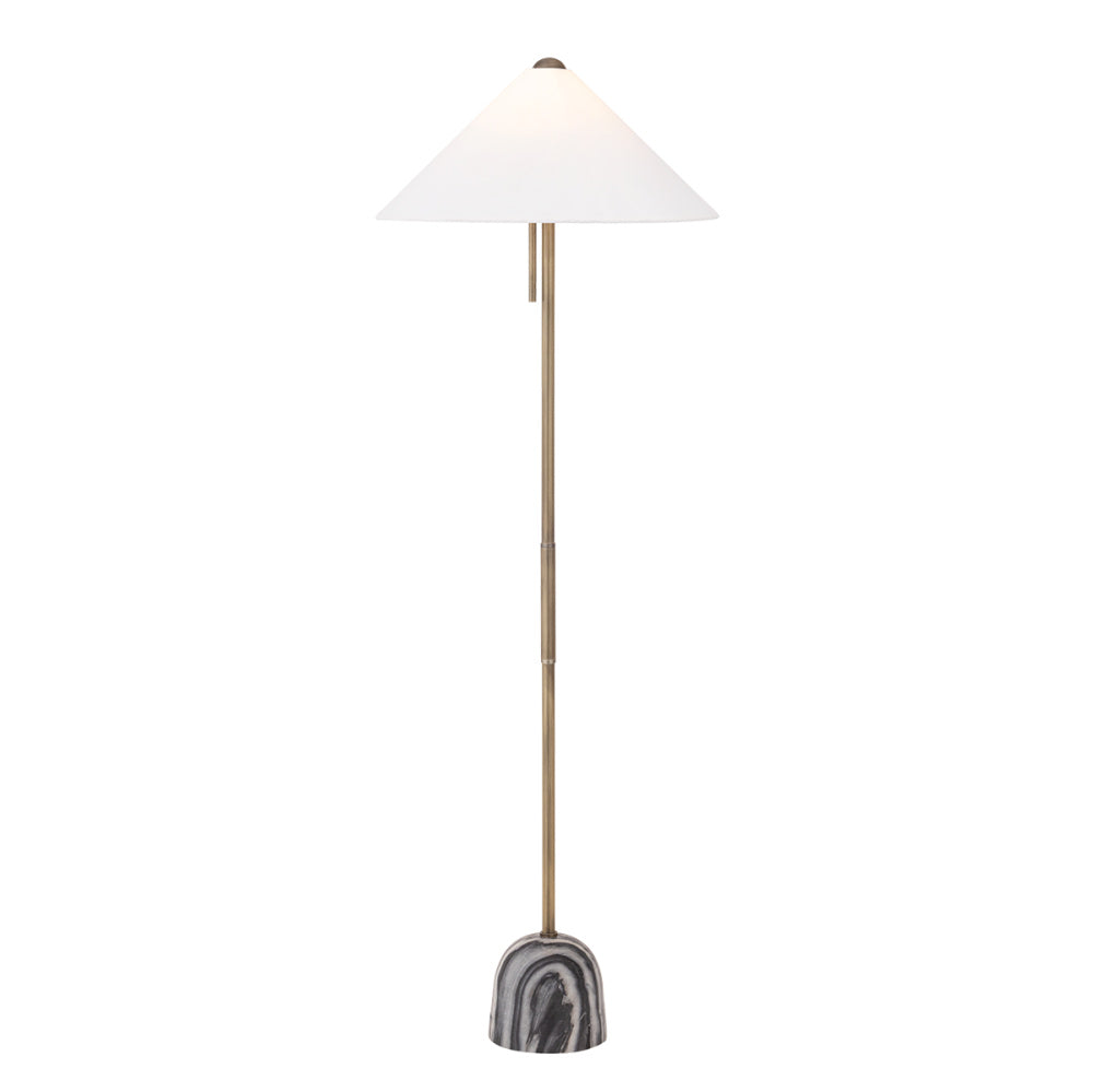 Troy Millbrae Floor Lamp Patina Brass