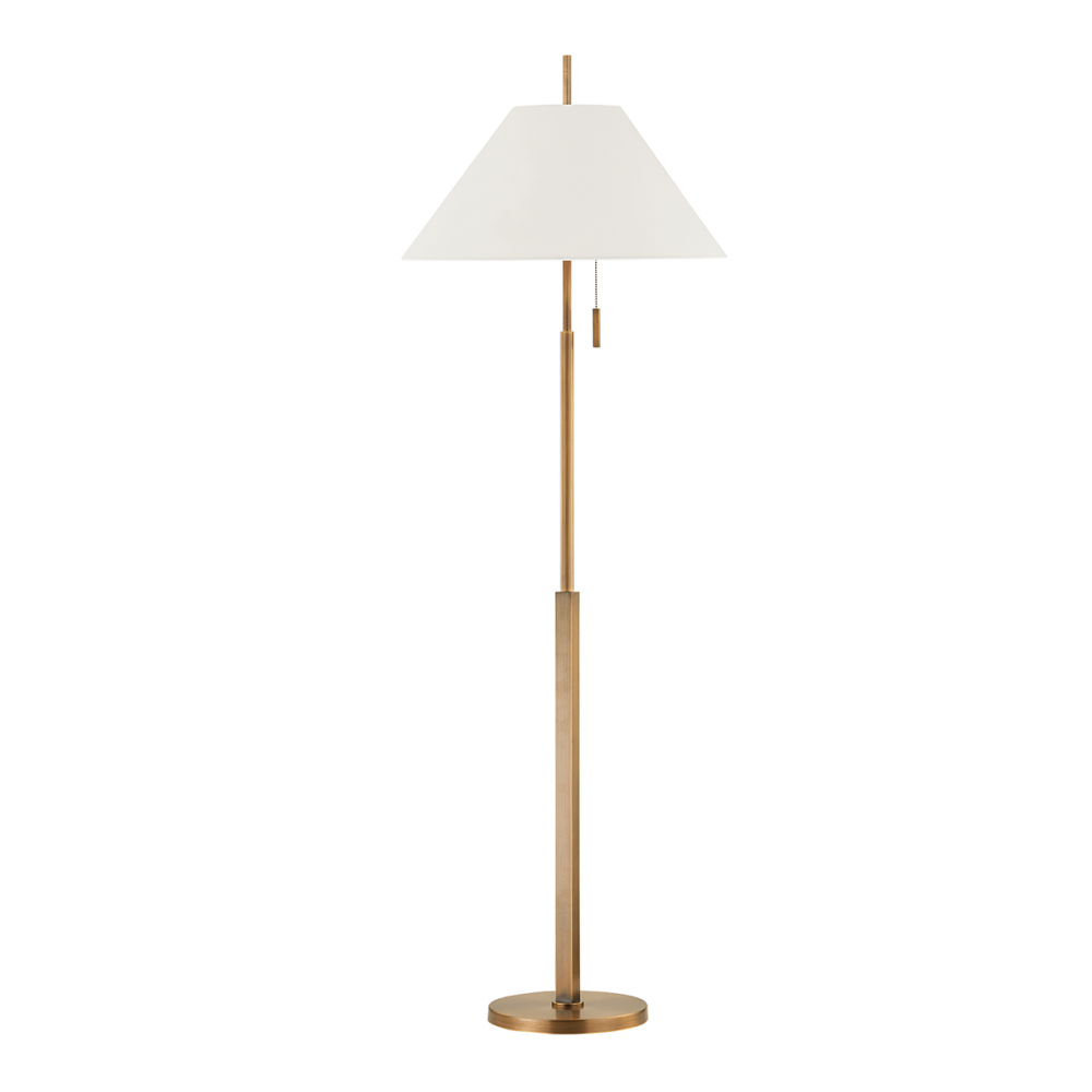 Troy Clic Floor Lamp Patina Brass