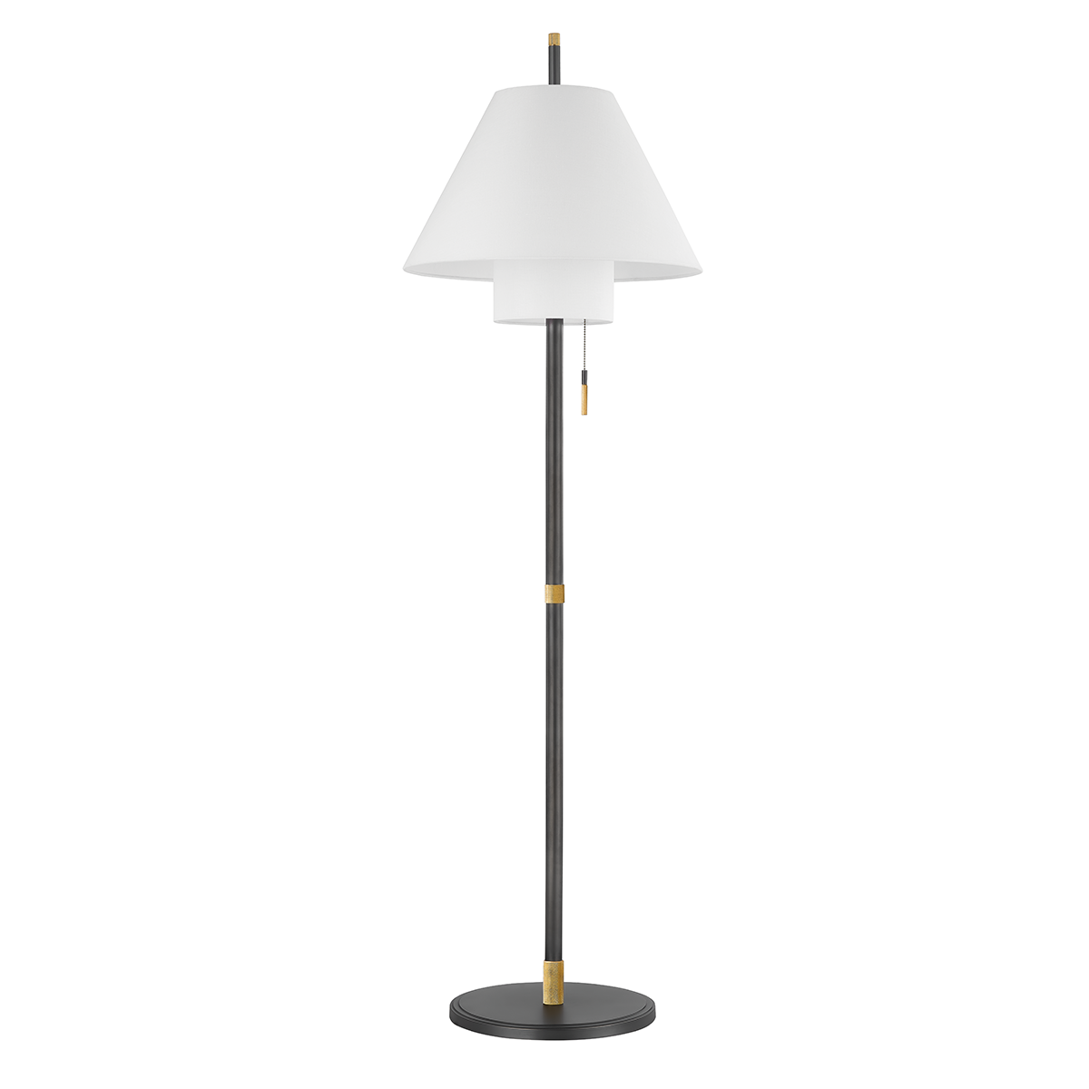 Hudson Valley Glenmoore Floor Lamp Aged Brass