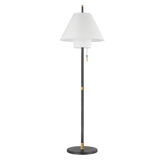 Hudson Valley Glenmoore Floor Lamp Aged Brass