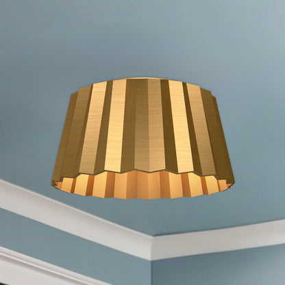 Plisse 14" 2-Light Flush Mount