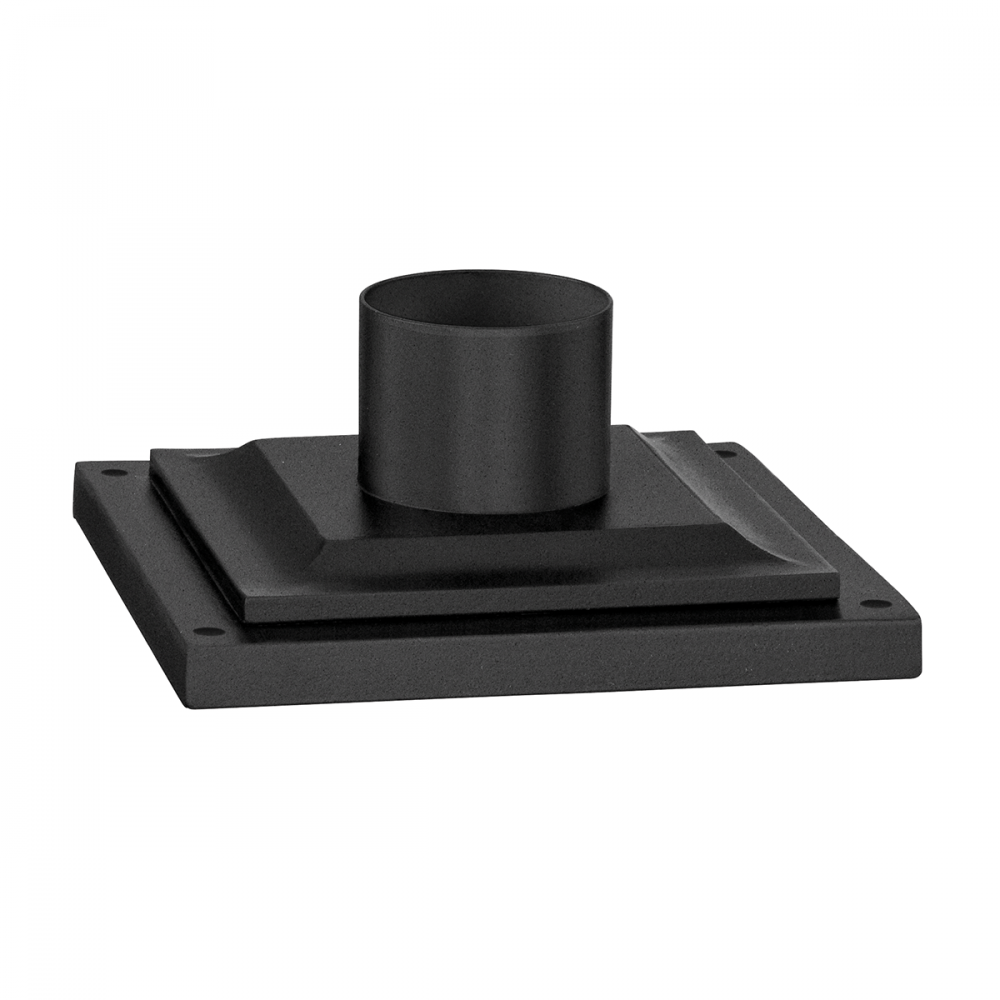 Troy Square Pier Mount Textured Black