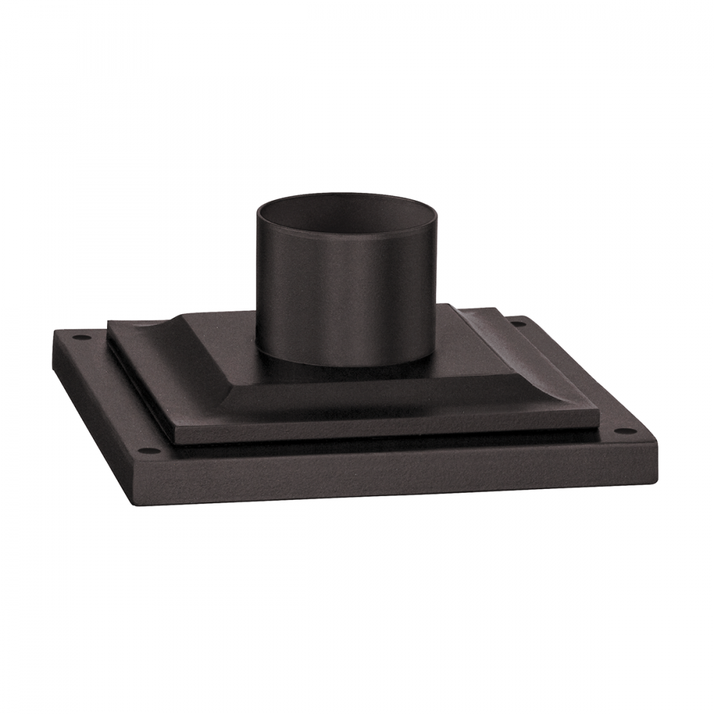 Troy Square Pier Mount Textured Bronze