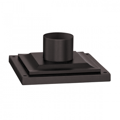 Troy Square Pier Mount Textured Bronze