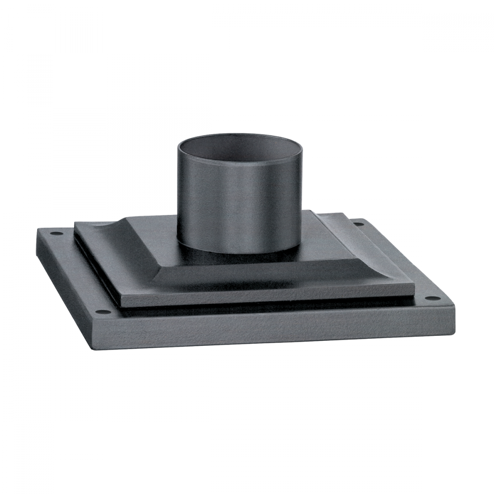 Troy Square Pier Mount Weathered Zinc
