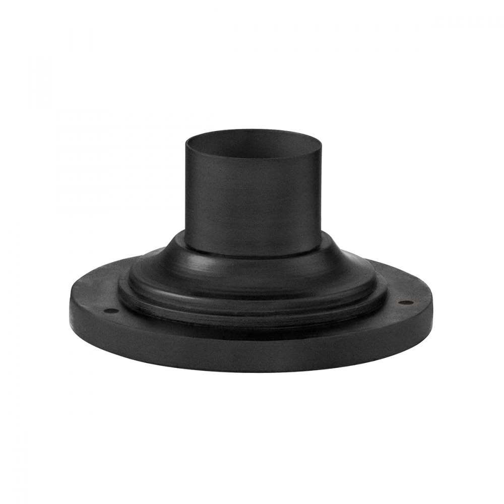 Troy Round Pier Mount Textured Black