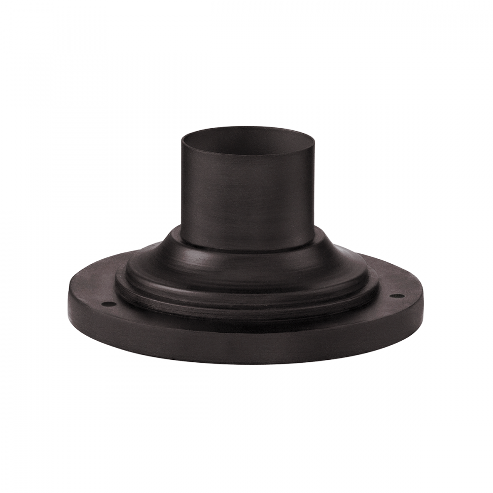 Troy Round Pier Mount Textured Bronze