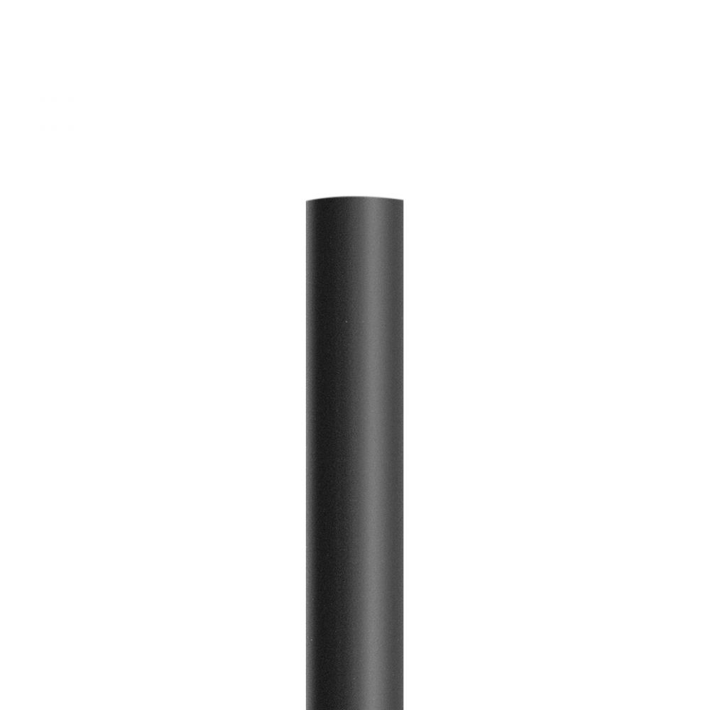 Troy Smooth Aluminum Pole Textured Black