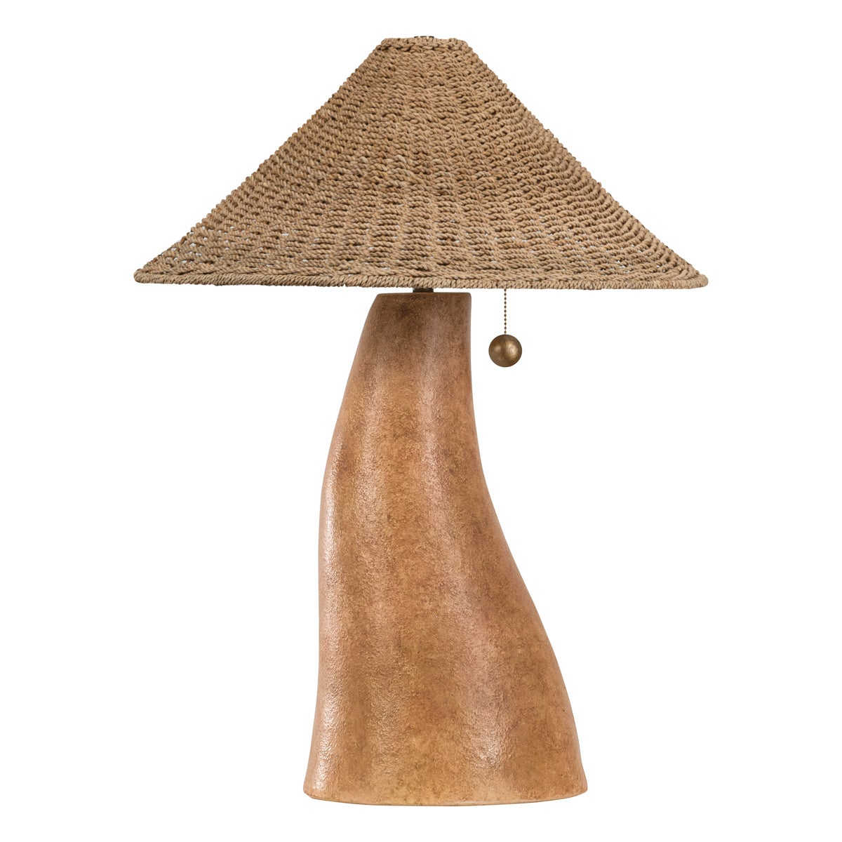 Troy Seyla Table Lamp Patina Brass/Ceramic Ancient Terracotta