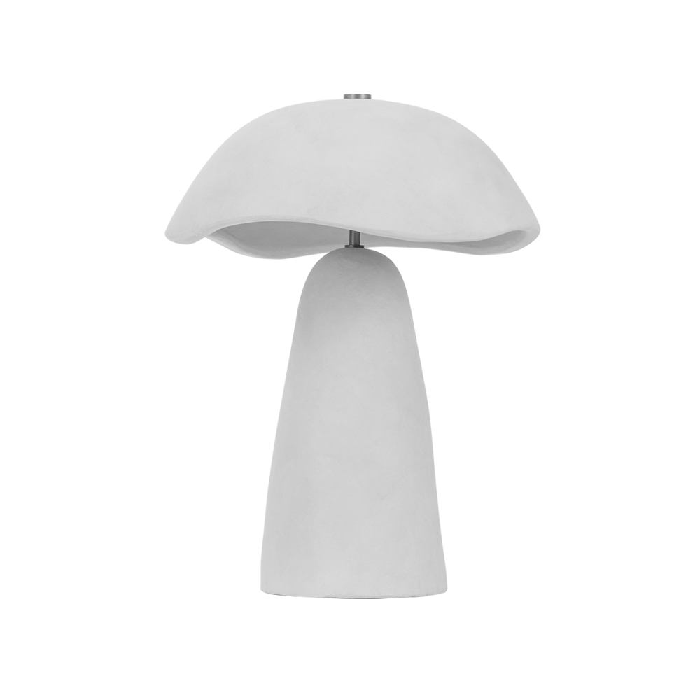 Troy Soloma Table Lamp Patina Brass/Ceramic Artisan White