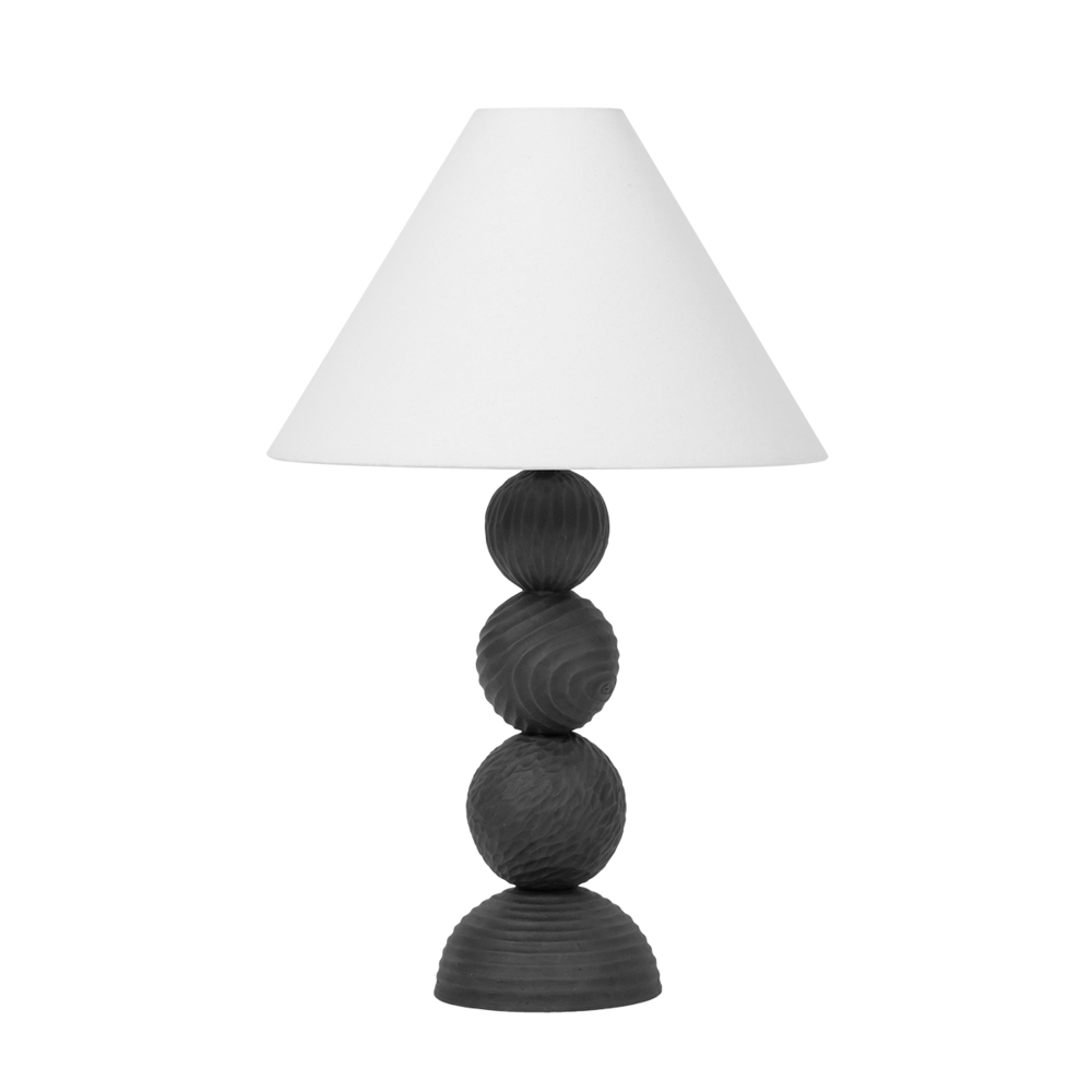 Troy Miela Table Lamp Forged Iron/Ceramic Black Motif