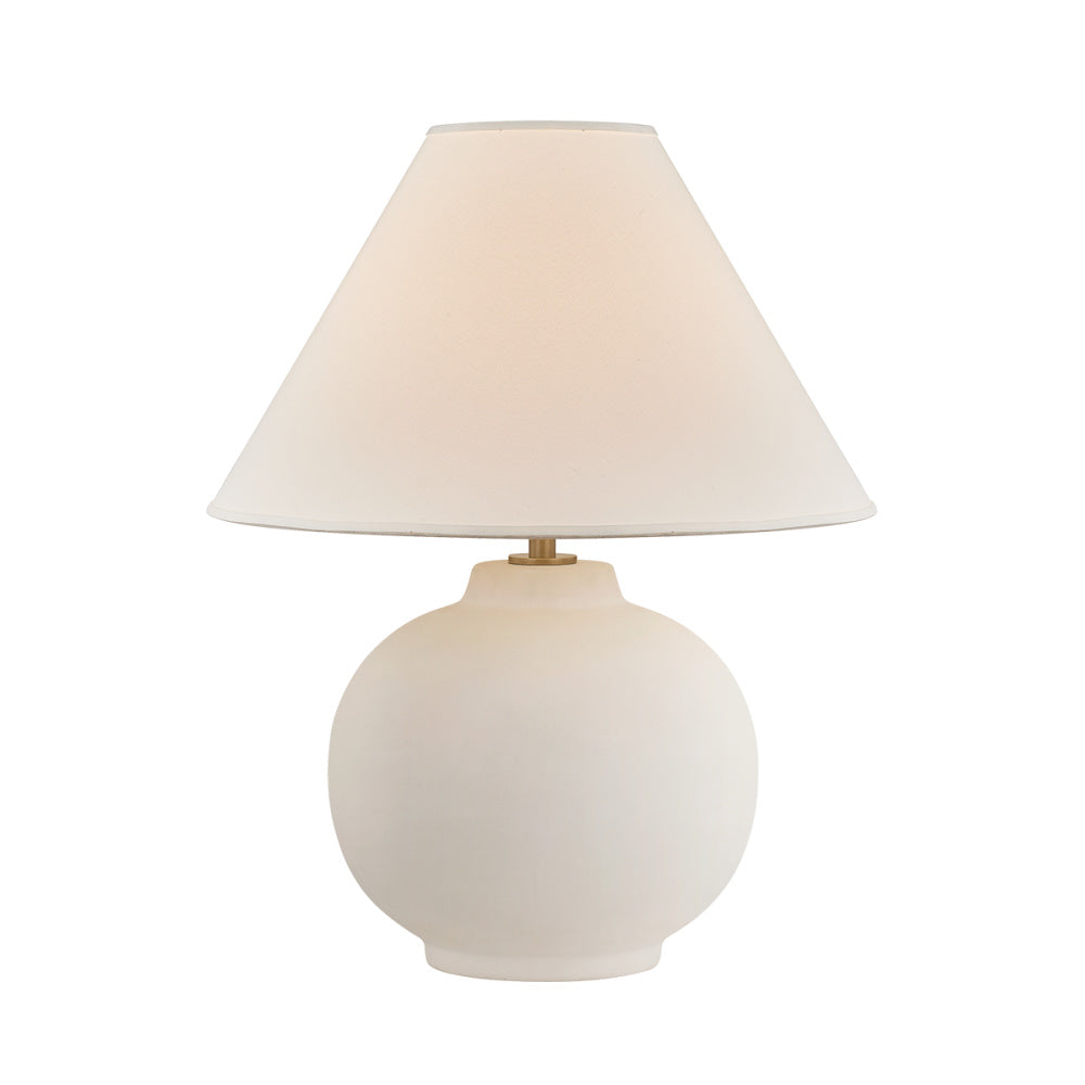Troy Schubert Table Lamp Patina Brass / Ceramic Sugar Cookie