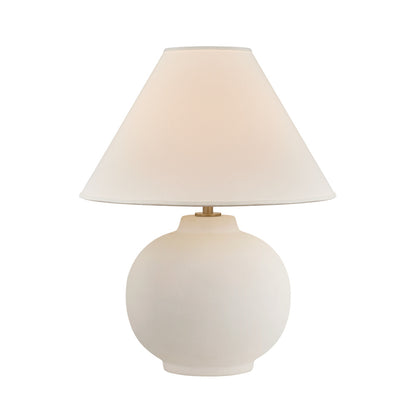 Troy Schubert Table Lamp Patina Brass / Ceramic Sugar Cookie