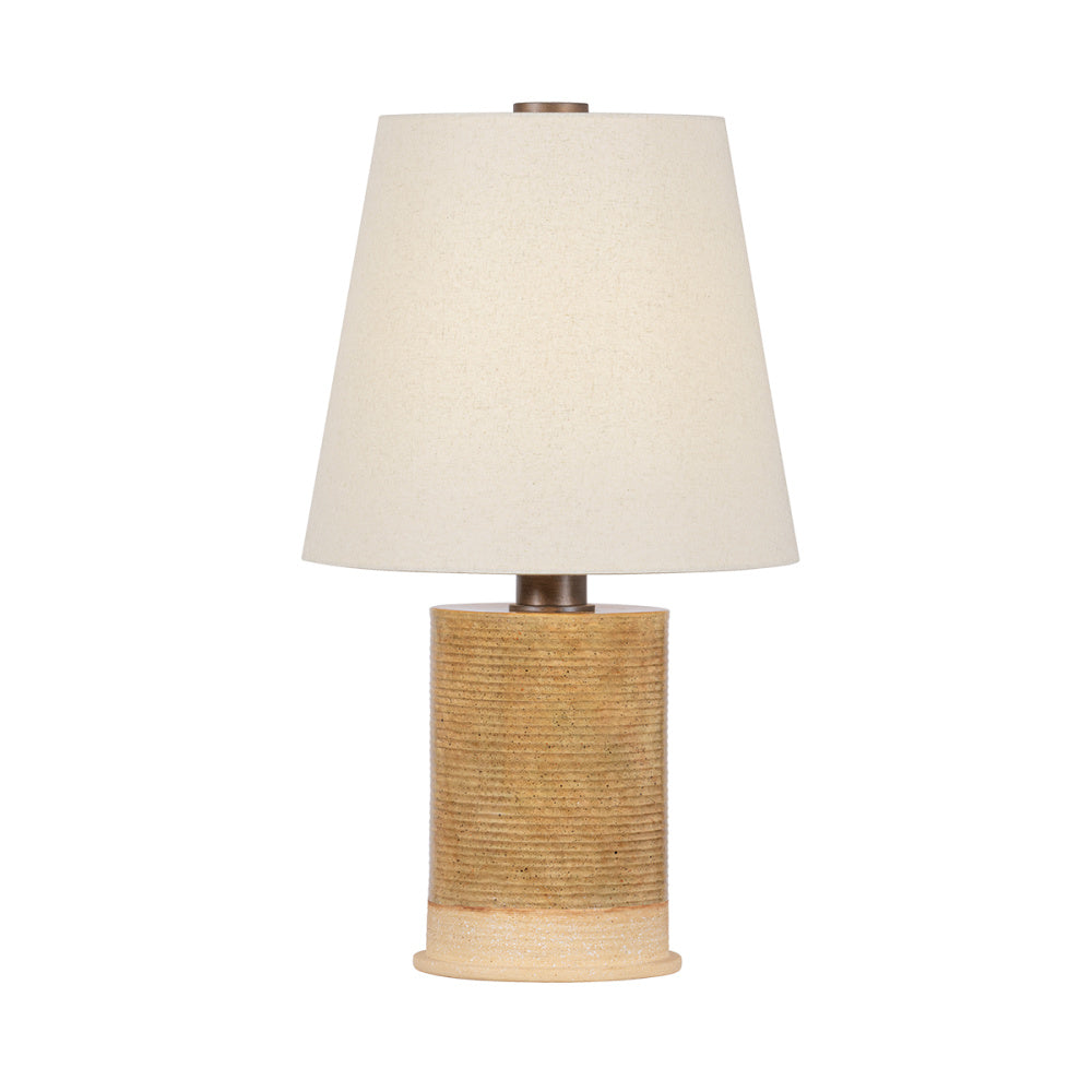 Troy Kerwin Table Lamp Bronze Leaf / Ceramic Caramel Bisque