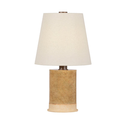 Troy Kerwin Table Lamp Bronze Leaf / Ceramic Caramel Bisque