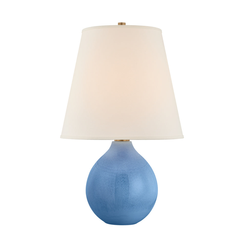 Troy Jarvis Table Lamp Patina Brass / Ceramic Dappled Lapis