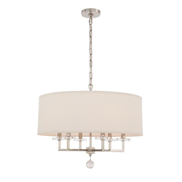 Crystorama Paxton Chandelier Polished Nickel