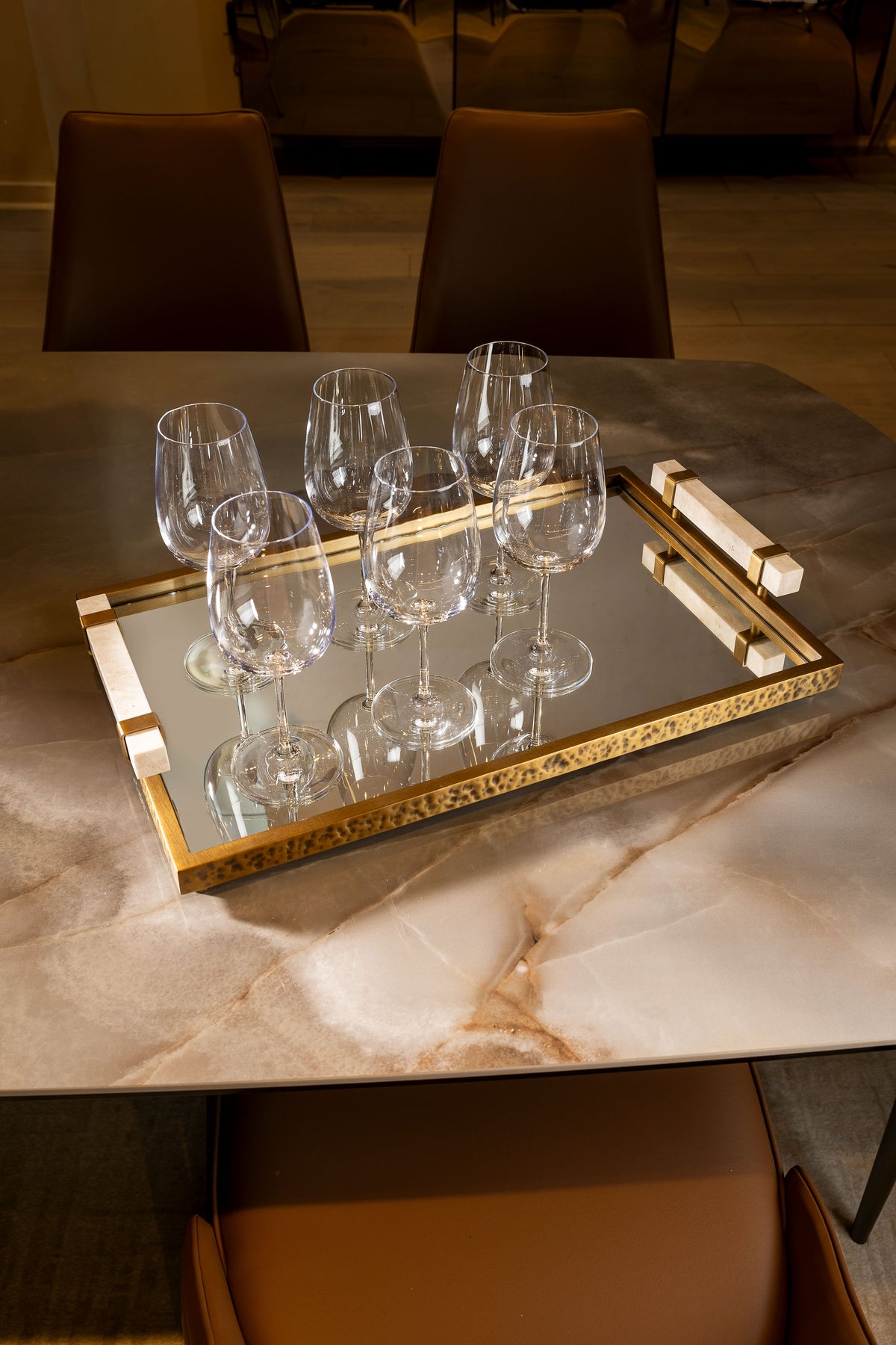 Port 68 Artemis Travertine Tray view 6