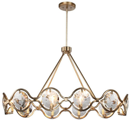 Crystorama Quincy Chandelier Distressed Twilight