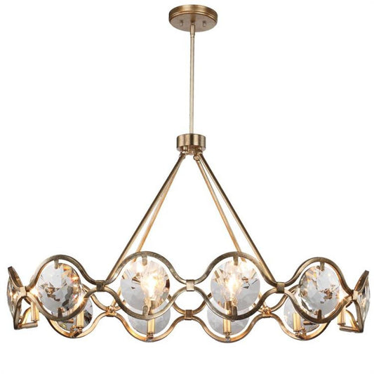 Crystorama Quincy Chandelier Distressed Twilight