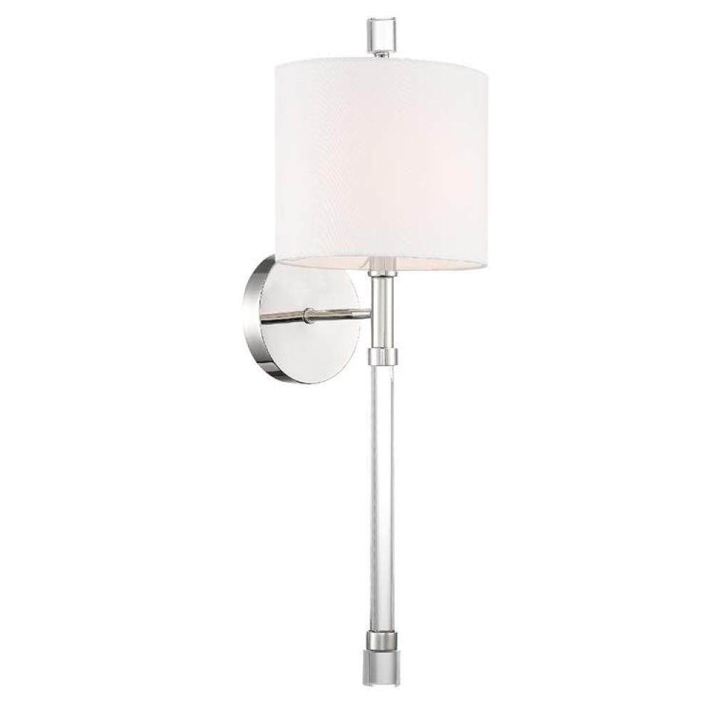 Crystorama Rachel Wall Sconce Polished Nickel