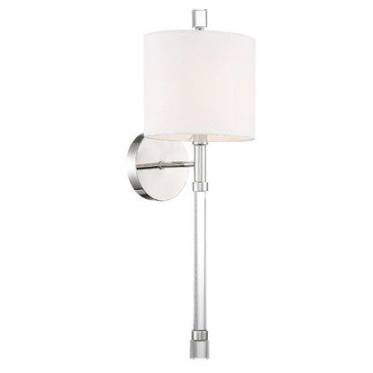Crystorama Rachel Wall Sconce Polished Nickel