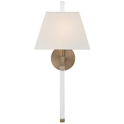 Crystorama Renee Wall Sconce Aged Brass