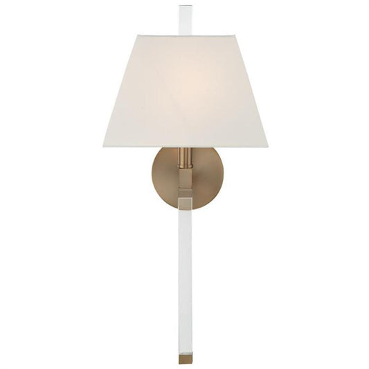 Crystorama Renee Wall Sconce Aged Brass