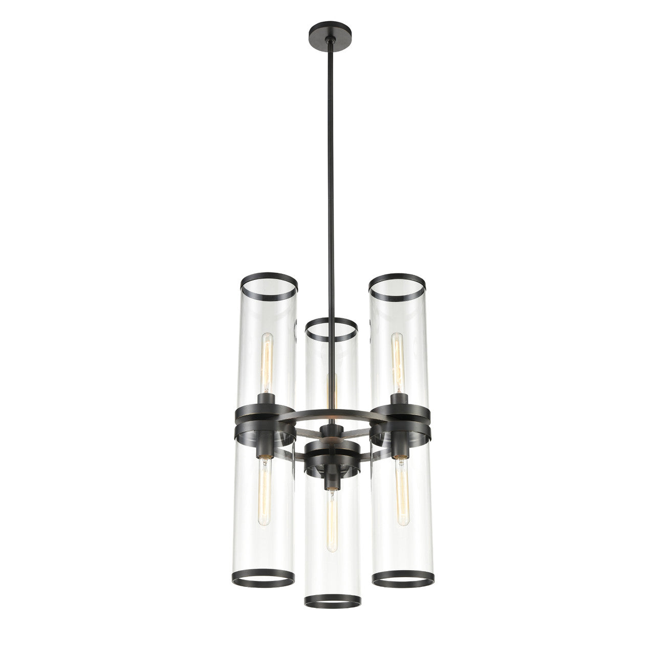 Alora Lighting Revolve II Chandelier Urban Bronze