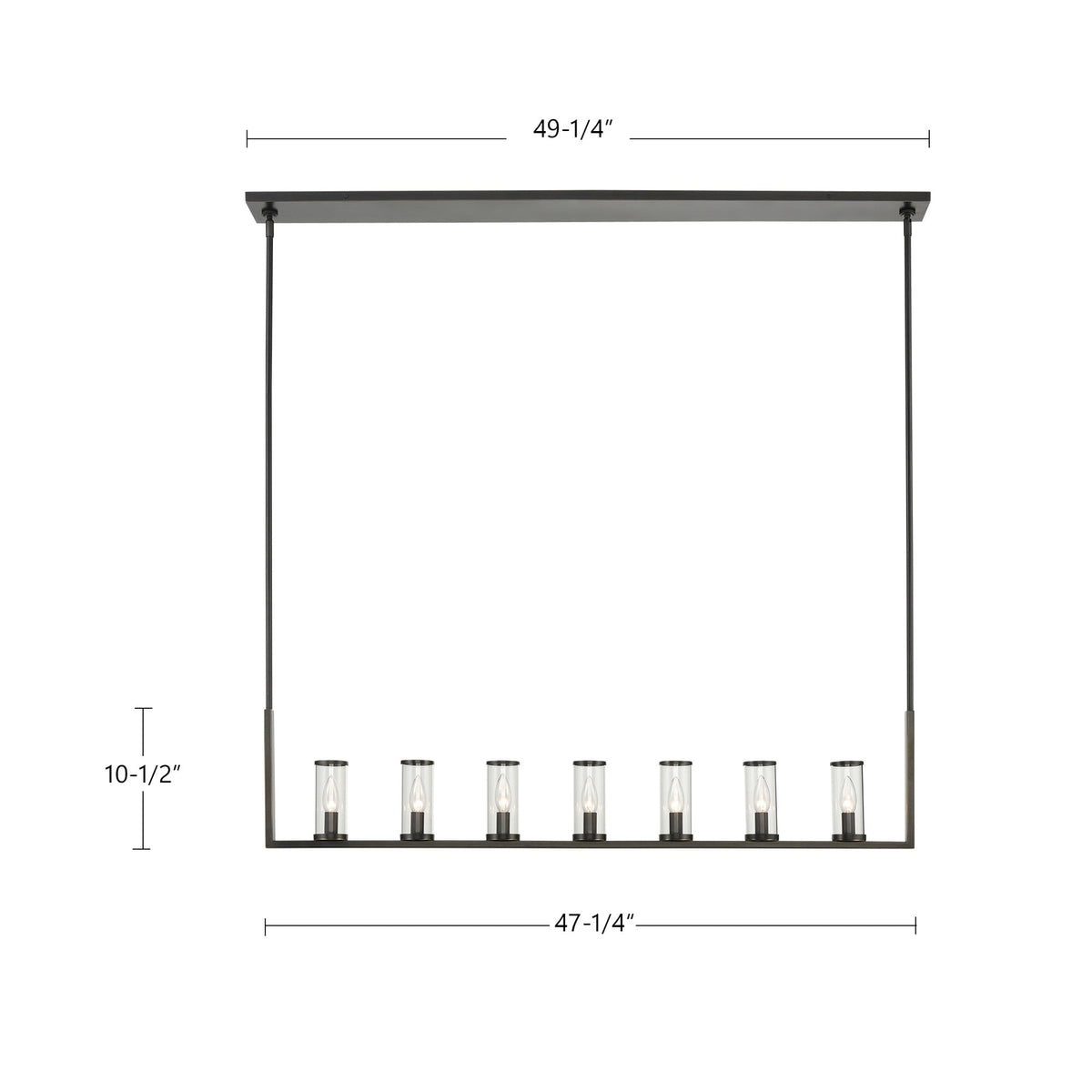 Revolve 7-Light Linear Pendant