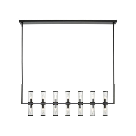 Alora Lighting Revolve 14 Light Linear Chandelier Urban Bronze