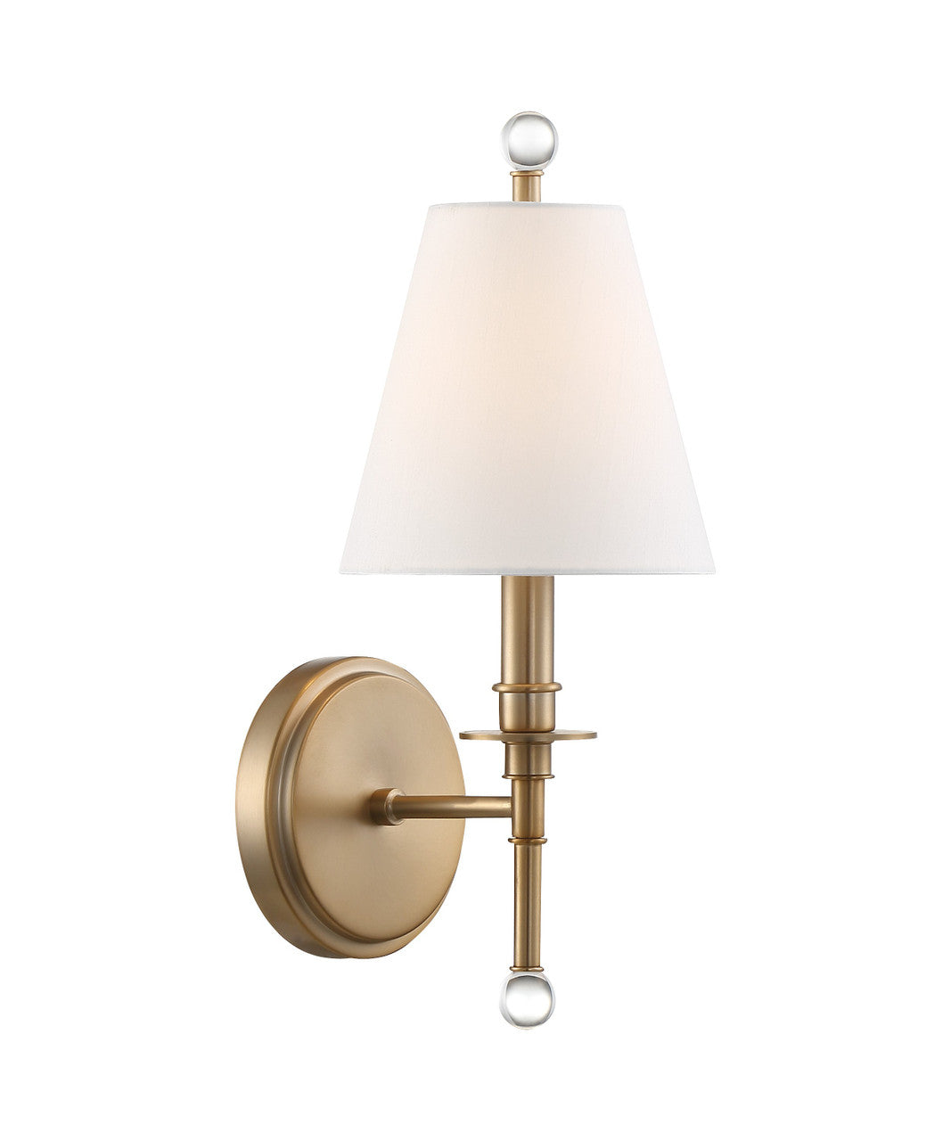Crystorama Riverdale Wall Sconce Polished Nickel