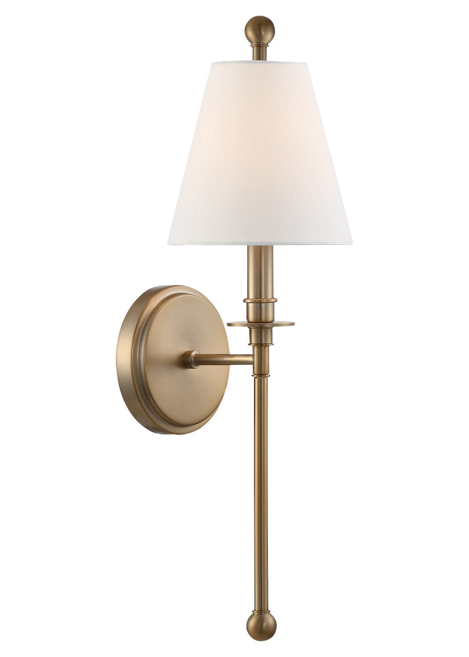 Crystorama Riverdale Wall Sconce Black Forged