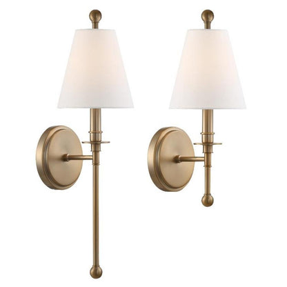 Crystorama Riverdale Wall Sconce Aged Brass