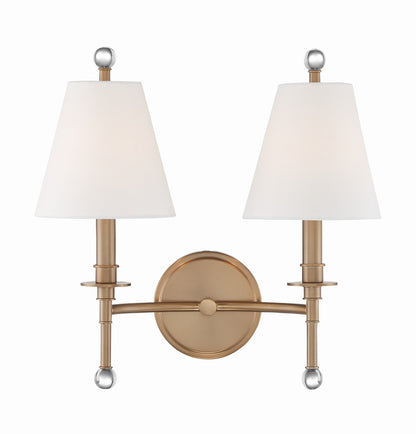 Crystorama Riverdale Wall Sconce Polished Nickel