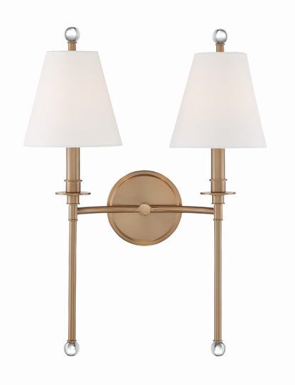 Crystorama Riverdale Wall Sconce Black Forged