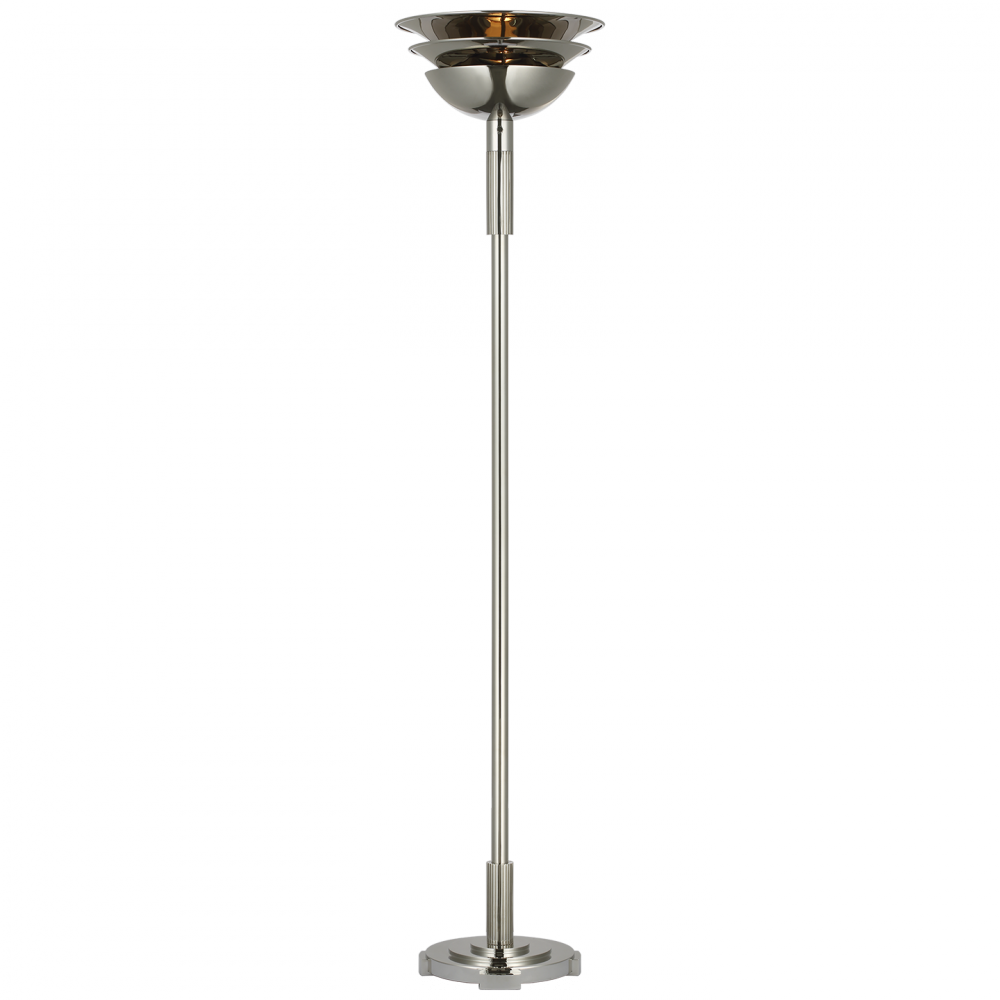 Ralph Lauren Langton 70" Torchiere Floor Lamp Polished Nickel