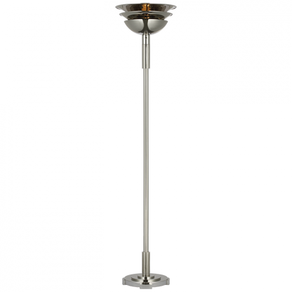 Ralph Lauren Langton 70" Torchiere Floor Lamp Polished Nickel