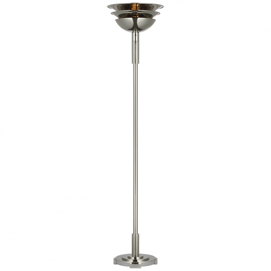 Ralph Lauren Langton 70" Torchiere Floor Lamp Polished Nickel