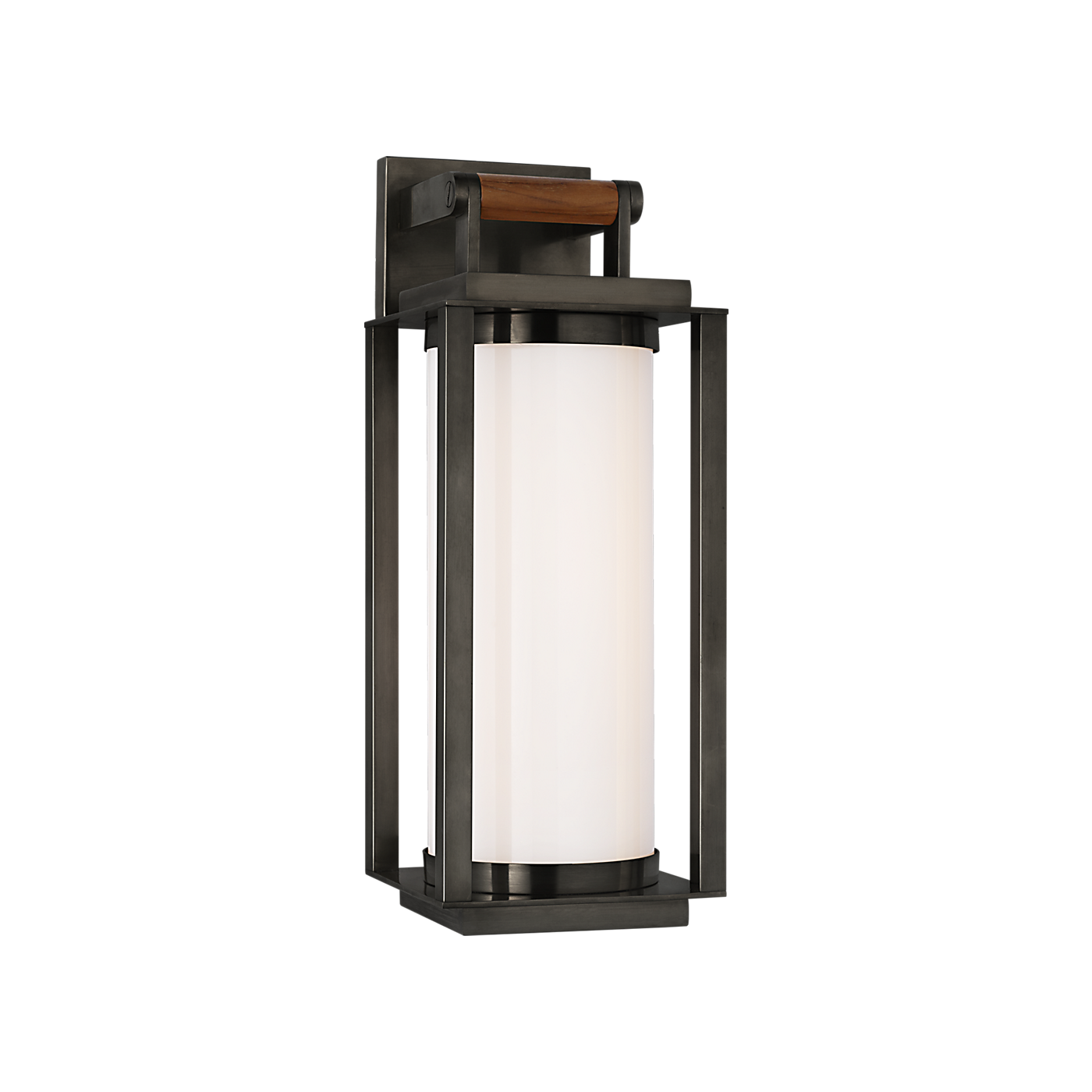 Ralph Lauren Northport Medium Bracketed Wall Lantern Bronze and Teak