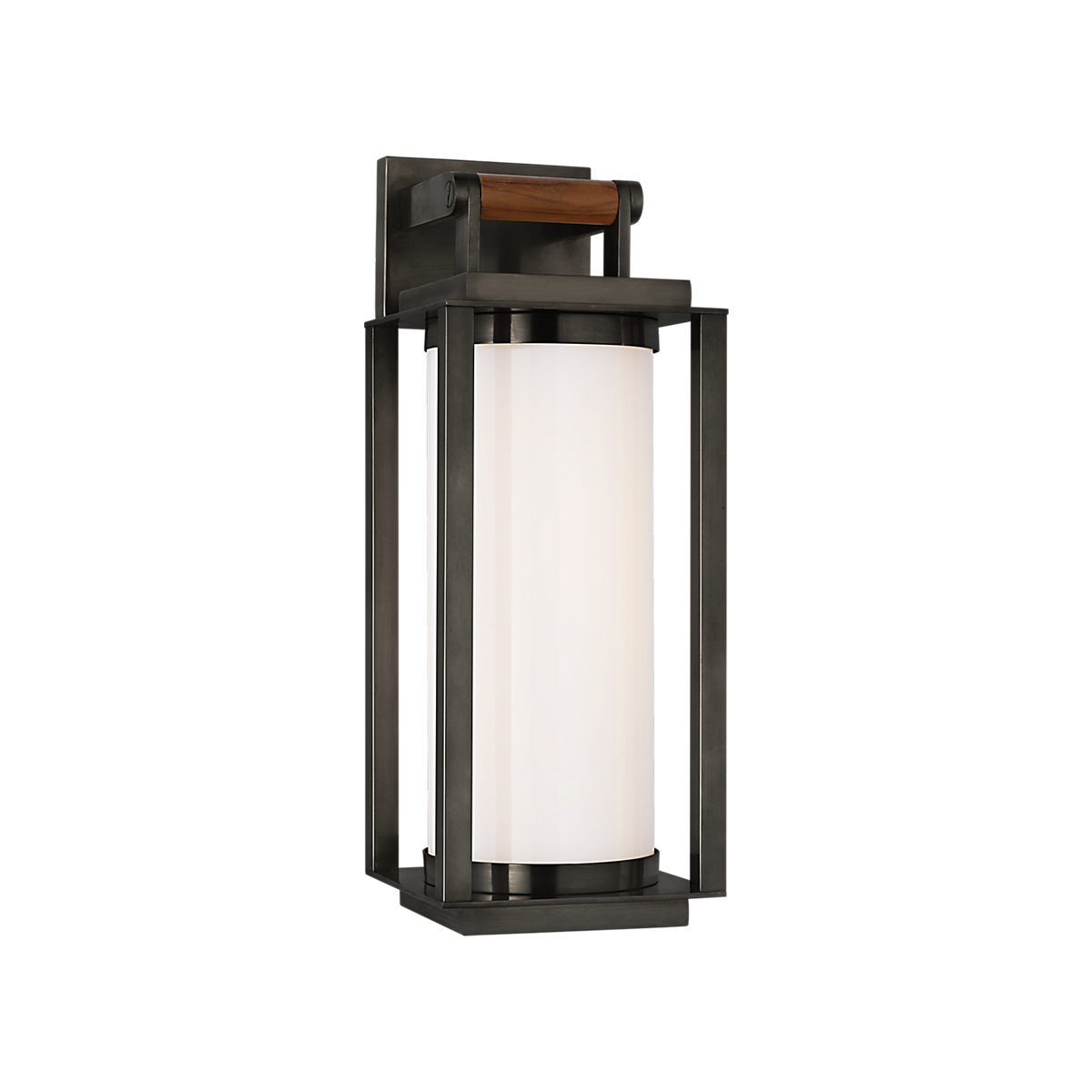 Ralph Lauren Northport Medium Bracketed Wall Lantern Bronze and Teak