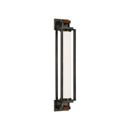 Ralph Lauren Northport 24" Linear Sconce Bronze and Teak