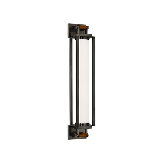 Ralph Lauren Northport 24" Linear Sconce Bronze and Teak