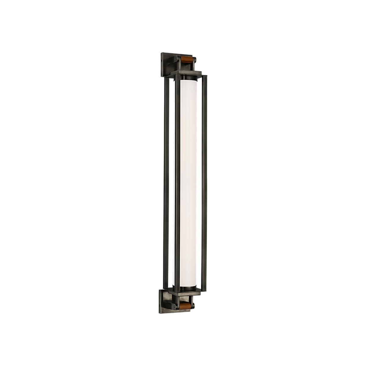 Ralph Lauren Northport 32" Linear Sconce Bronze and Teak